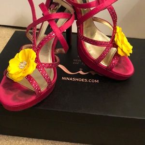 Nina pink high heels